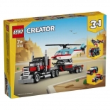 Lego Creator Φορτηγό Με Επίπεδη Καρότσα & Ελικόπτερο (31146)