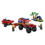 Lego City Πυροσβεστικό Όχημα 4x4 με Φουσκωτό Διάσωσης (60412)