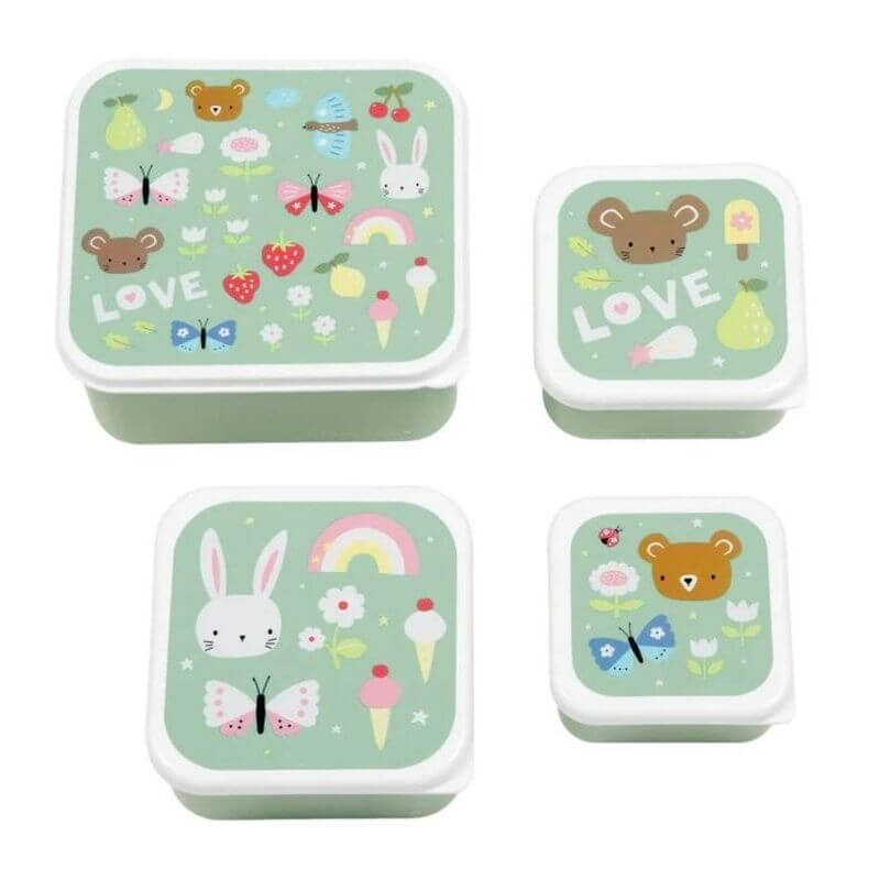 Σετ 4 Δοχεία Φαγητού Lunch & Snack Box Joy - A Little Lovely Company (SBSEJO62)Σετ 4 Δοχεία Φαγητού Lunch & Snack Box Joy - A Little Lovely Company (SBSEJO62)