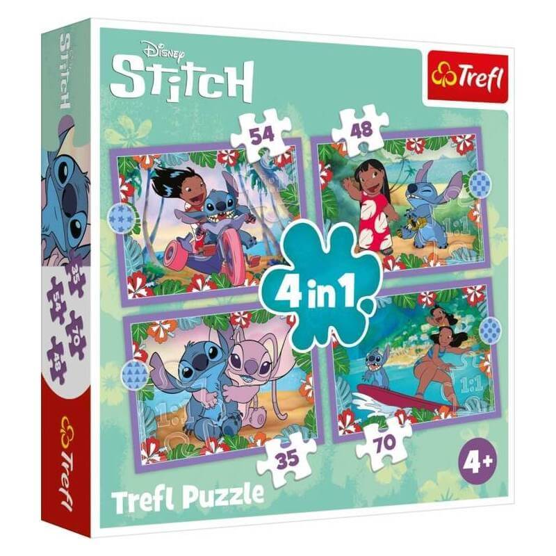 Παζλ 4 σε1 Disney Stitch12+15+20+24 κομ - Trefl (34636)Παζλ 4 σε1 Disney Stitch12+15+20+24 κομ - Trefl (34636)