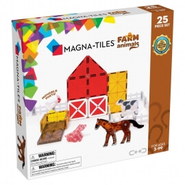 Magna-Tiles Μαγνητικό Παιχνίδι 25 τμχ "Farm Animals" (22125)