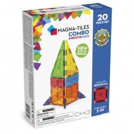 Magna-Tiles Μαγνητικό Παιχνίδι 20 τμχ "Combo + Micromags" (244020)