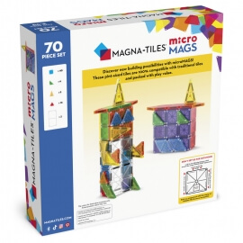 Magna-Tiles Μαγνητικό Παιχνίδι 70 τμχ "Micromags Deluxe" (244070)