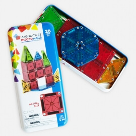 Magna-Tiles Μαγνητικό Παιχνίδι 26 τμχ "Micromags Travel" (244026)