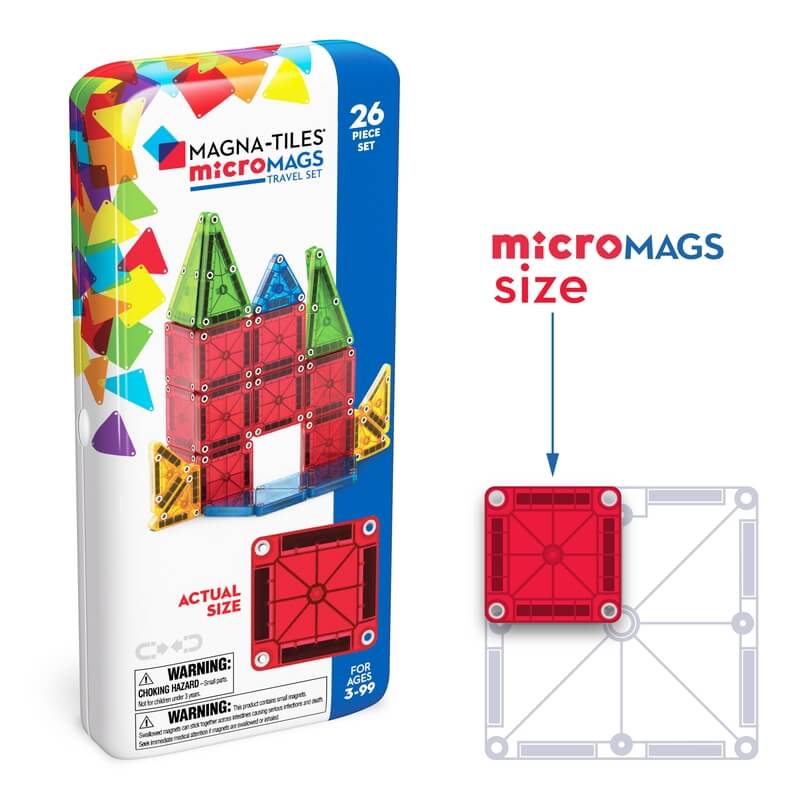 Magna-Tiles Μαγνητικό Παιχνίδι 26 τμχ "Micromags Travel" (244026)Magna-Tiles Μαγνητικό Παιχνίδι 26 τμχ "Micromags Travel" (244026)