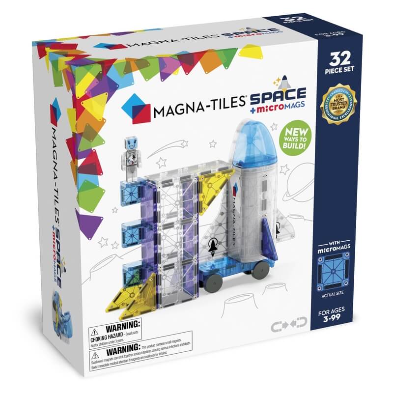 Magna-Tiles Μαγνητικό Παιχνίδι 32 τμχ "Space" (242032)Magna-Tiles Μαγνητικό Παιχνίδι 32 τμχ "Space" (242032)