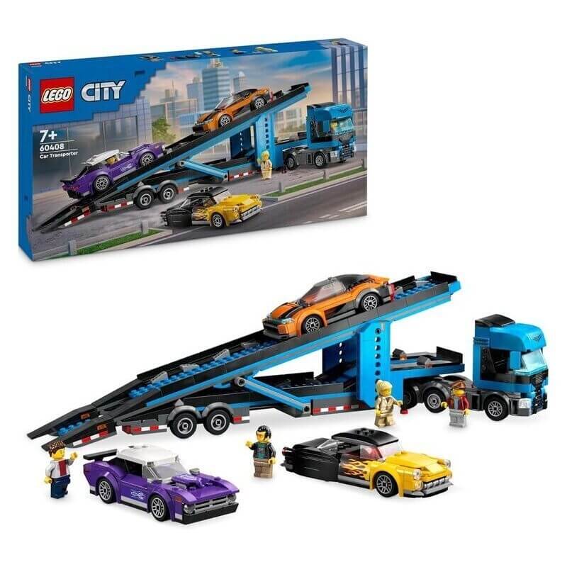 Lego City Φορτηγό Μεταφορέας Αυτοκινήτων με Σπορ Αυτοκίνητα (60408)Lego City Φορτηγό Μεταφορέας Αυτοκινήτων με Σπορ Αυτοκίνητα (60408)