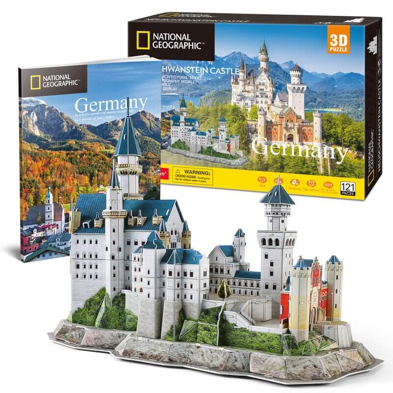 3D Παζλ Κάστρο Neuschwanstein National Geographic 121 κομ. (DS0990h)3D Παζλ Κάστρο Neuschwanstein National Geographic 121 κομ. (DS0990h)