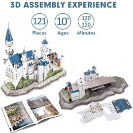 3D Παζλ Κάστρο Neuschwanstein National Geographic 121 κομ. (DS0990h)