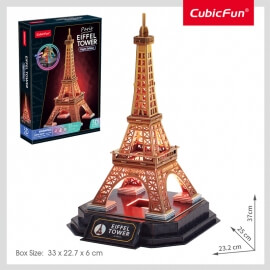 3D Παζλ Πύργος Eiffel Night Edition LED φωτιζόμενος 51 κομ (L534h)