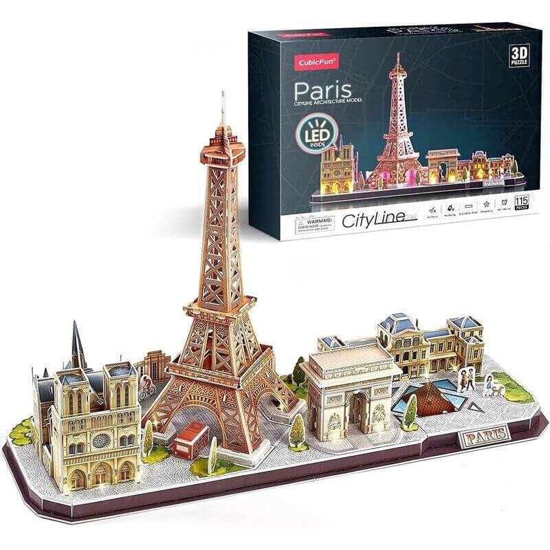 3D Παζλ Paris Cityline LED φωτιζόμενο 115 κομ (L525h)3D Παζλ Paris Cityline LED φωτιζόμενο 115 κομ (L525h)