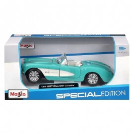 Maisto 1:24 1957 Chevrolet Corvette Τιρκουάζ (31275)