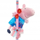 Χειροποίητη Πασχαλινή Λαμπάδα Πέππα - Peppa Pig Super Star 25εκ (25.51)